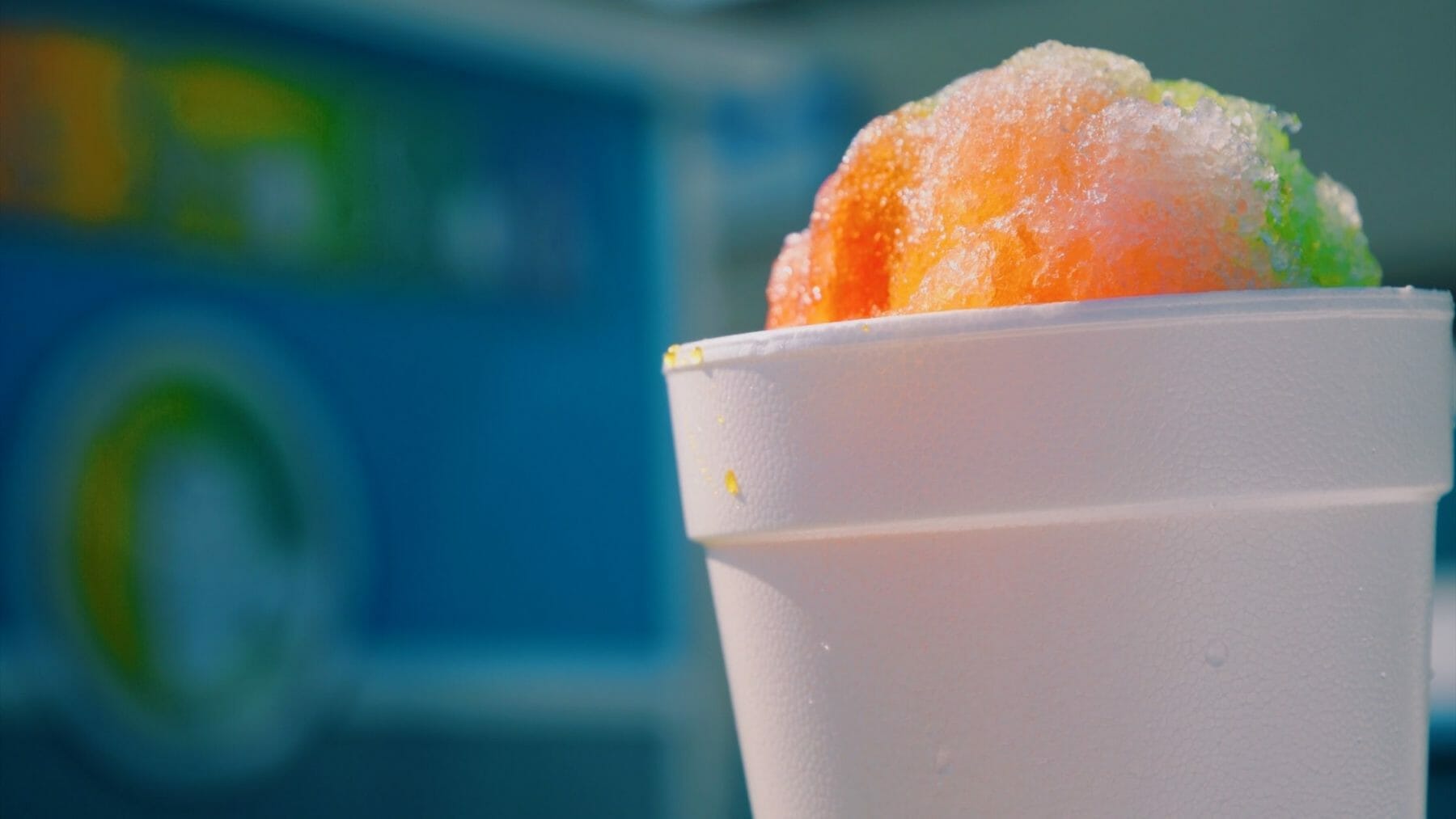 snow cone at pool party