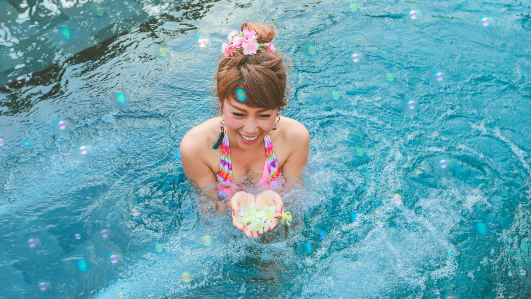 Bubble pool party