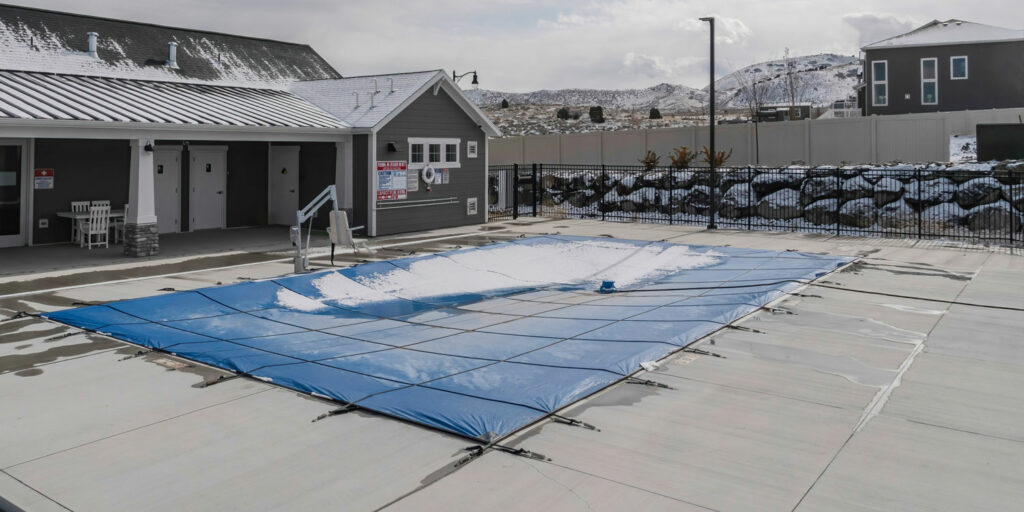 Remove winter pool cover - How to open swimming pool after winter